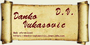 Danko Vukasović vizit kartica